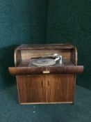 A mid 20th century walnut cased Aristona record player