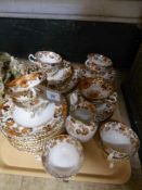 A tray of early twentieth century English china tea set