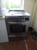A Zanussi Electrolux stainless steel gas cooker