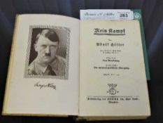 A German Third Reich edition of Mein Kampf by Adolf Hitler, dated 1938,