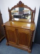 A Victorian mahogany mirror back chiffonier