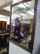An Andrew's Liver Salts advertising mirror