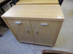 A pine effect cabinet