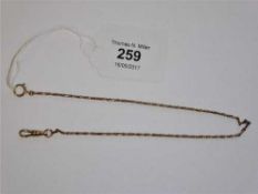 A 9ct gold chain, 6.