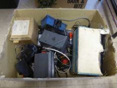 A box of model railway controllers