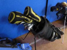 A Regal golf bag containing a set of King Cobra golf clubs
