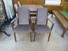 Six mid 20th century teak G Plan dining chairs