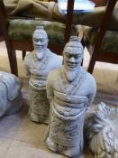 A Garden figure - Japanese warriors (2)