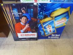 Six large cigarette and pipe advertisements on card