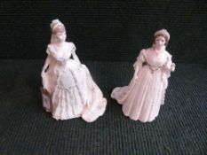 Two Coalport figures - Queen Victoria,