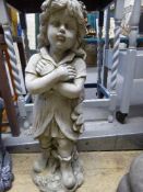 A garden figure of a fairy