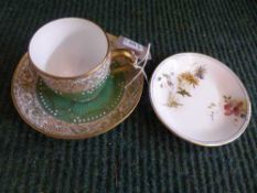 A Royal Worcester hand painted shallow dish,