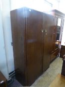 An oak double door wardrobe,