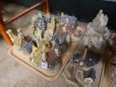 Nine David Winter cottage ornaments