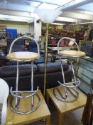 A pair of Ikea lamp tables,