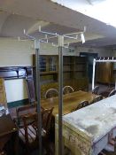 Two mid twentieth century metal coat racks