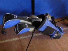 A Calloway junior golf bag containing a half set of clubs