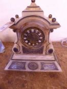 An antique marble mantle clock by John Bennett of London