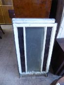 Two stained glass sash windows