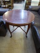An early 20th century mahogany occasional table