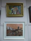 After Norman Wade : Durham, woodcut, signed in pencil.