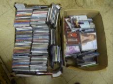 Three boxes of cds