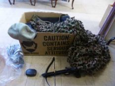A box of camouflage net, DP clothing,