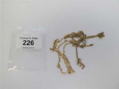 Two 9ct gold chains, 6.