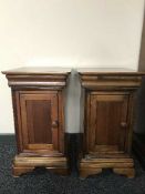 A pair of Willis and Gambier bedside cabinets