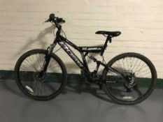 A Gent's Dual Suspension stealth mountain bike