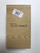 A Samsung Galaxy Note 3 (SM-N9005) 32 GB smart phone, in a sealed boxed with battery,