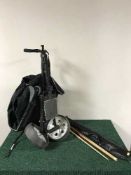 A golf bag flight case,
