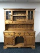 A pine kitchen dresser