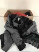 A box of two motor cycle jackets,
