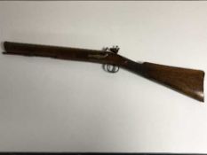 An ornamental flintlock blunderbuss