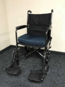 A folding light weight wheel chair