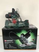 A boxed Parkside cross-cut mitre saw