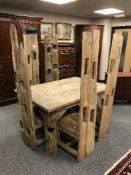 An impressive drift wood dining table, length 150 cm,