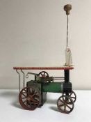 A Mamod Live steam tractor