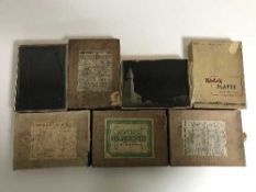 A quantity of photographic glass plates by Gladstone Adams of Whitley Bay,