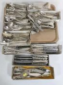 An extensive set of one hundred and twenty five pieces of Christofle Perles cutlery comprising of