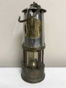 An Eccles Protector miner's lamp type GRS