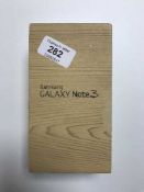 A Samsung Galaxy Note 3 (SM-N9005) 32 GB smart phone, in a sealed boxed with battery,