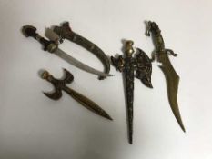 A Jambiya knife in scabbard,