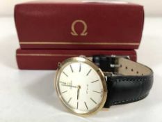 A Gents 9ct Gold Omega De Ville wristwatch, 1969,