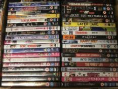 Five boxes of dvds approximately 200