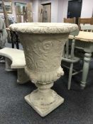 A garden urn