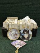 Four boxes of collector's plates, Bradford Exchange,