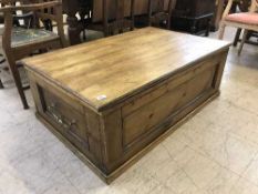 An antique pine table box