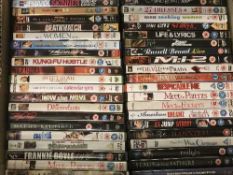 Five boxes of dvds approximately 200